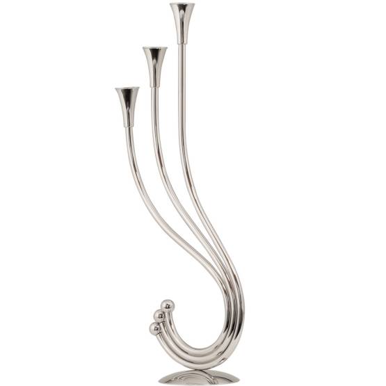 3-armed candlestick ❖ 925 Sterling silver, Pur Luxe