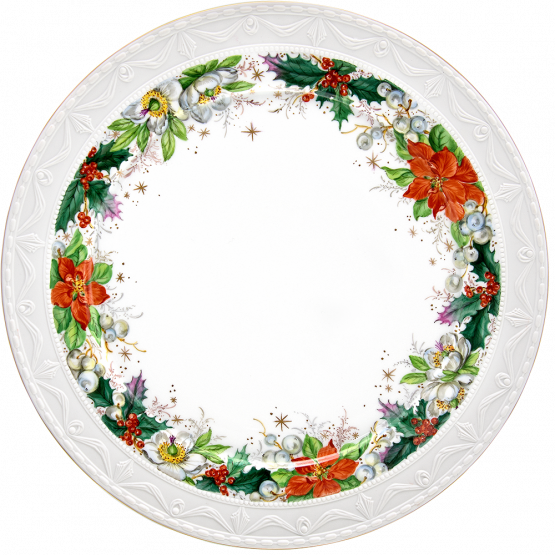 Xmas de Luxe Presentation plate KPM Berlin Kurland