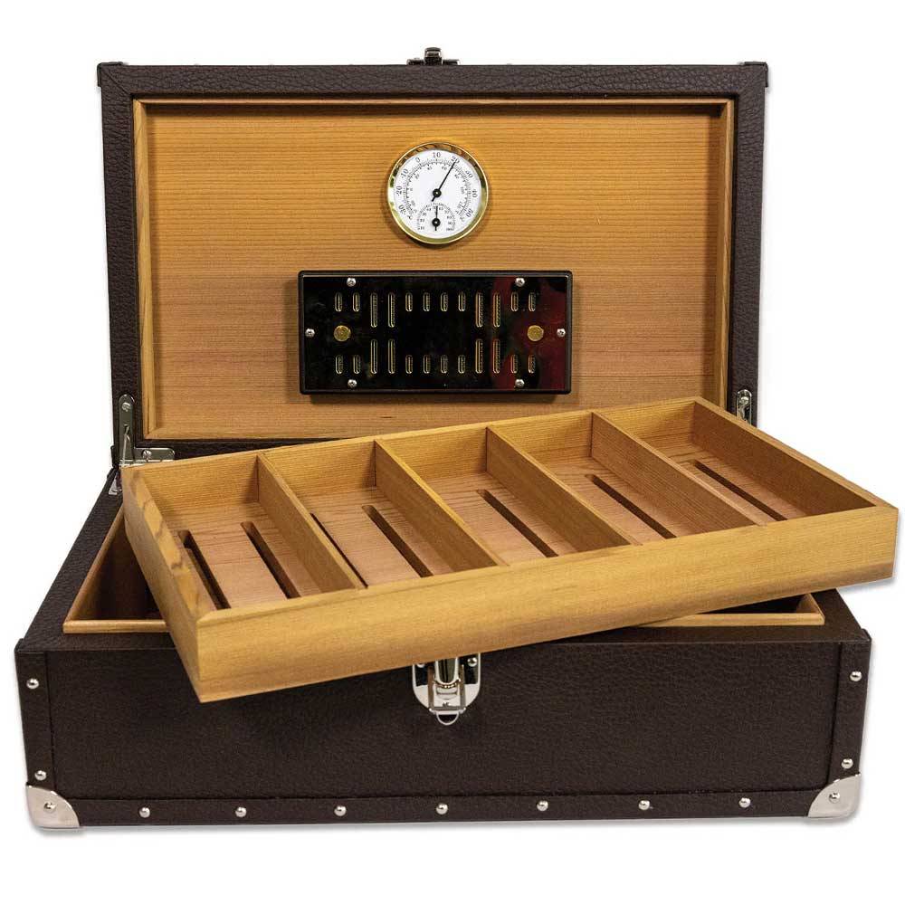 Leder Zigarren Humidor-Box