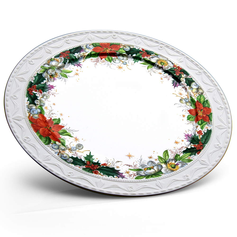 Xmas de Luxe Presentation plate KPM Berlin Kurland
